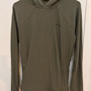 Columbia Forest Green Pullover hoodie lightweight XS